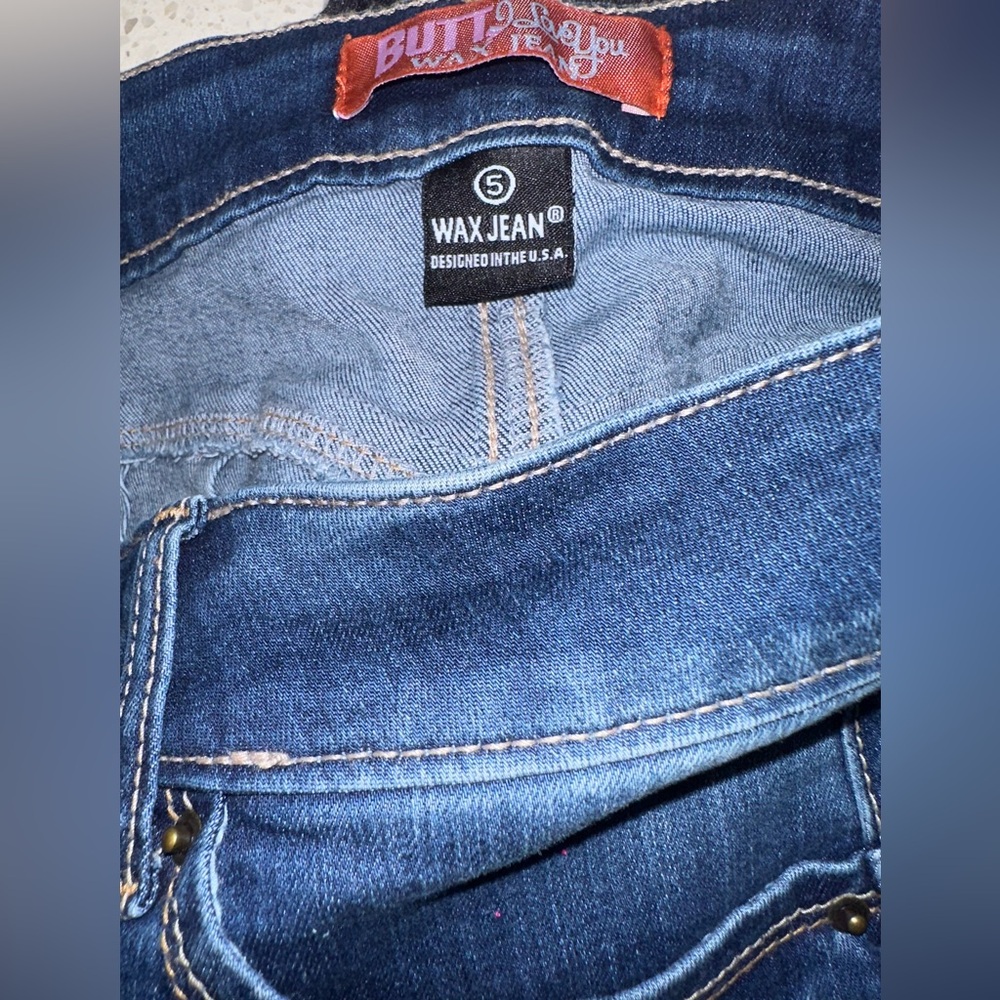 Wax Butt I Love You Women's Blue Jeans 5 - Picture 3 of 3
